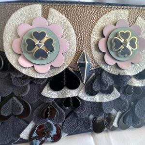 Kate Spade Multicolor Floral Clutch owl